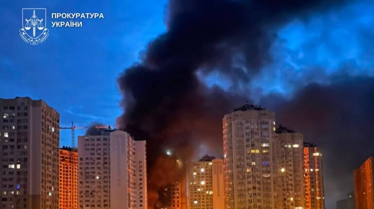Фото прокуратури: наслідки нічної атаки, збиті цілі, руйнування від балістичних ракет та дронів.