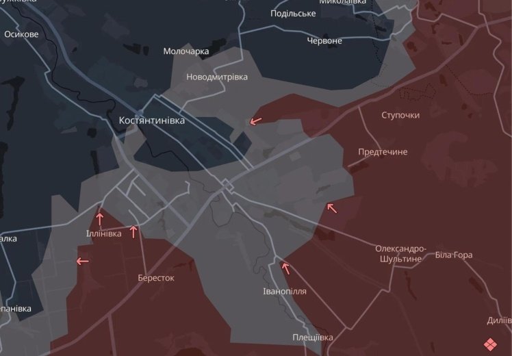 Путін бреше про окупацію Костянтинівки. ЗСУ тримають місто.