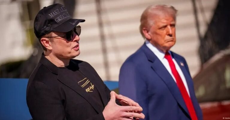Портрети Дональда Трампа та Ілона Маска, які ілюструють їхнє примирення та можливе фінансування республіканців