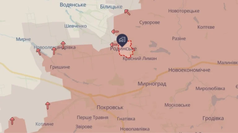 Окупанти захопили Родинське біля Покровська. Фіксується просування ворога на Харківщині.