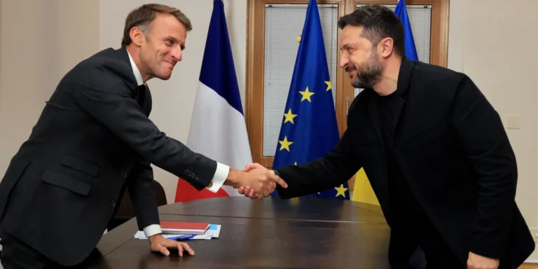 Президент Зеленський після зустрічі, де обговорювали ліцензії на французьку зброю та допомогу авіації.